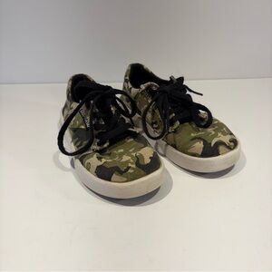 Vans Kids Green Camouflage Sneakers